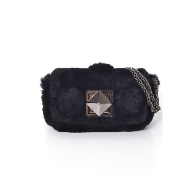 ソニア・リキエル　フェイクファーミニバッグ 中古・古着通販】SONIA RYKIEL (ソニア リキエル) フェイク