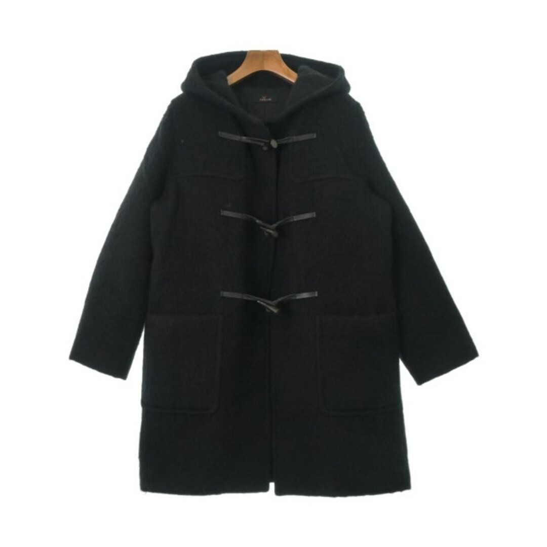 L'EQUIPE YOSHIE INABA ダッフルコート 40(M位) 黒 【古着