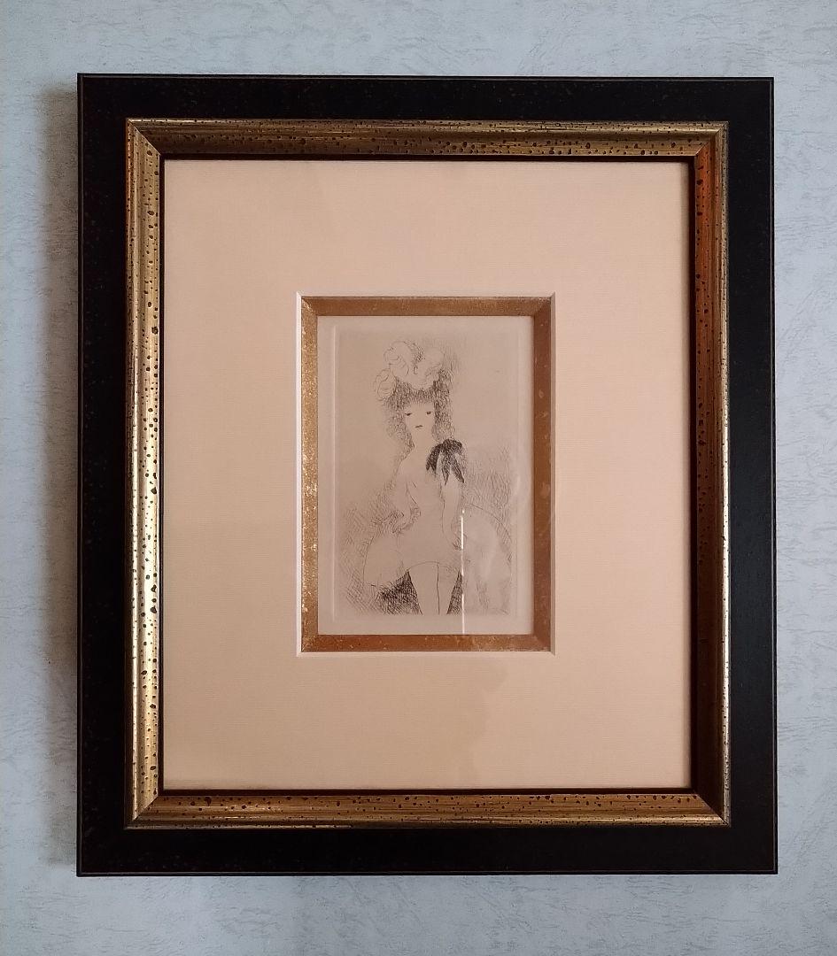 ローランサン　銅版画　額装　その1 ﾏﾘｰ・ﾛｰﾗﾝｻﾝの版画作品(ら行,ラ行,) - 絵のある暮らし・絵になる