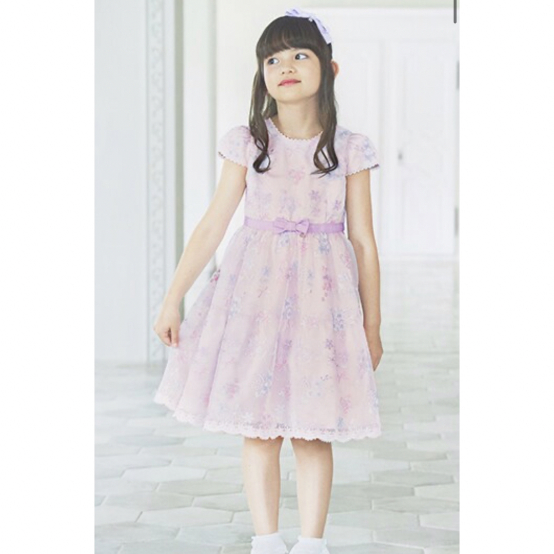 新品　タグ付き　メゾピアノ　ワンピース　フォーマル　セレモニー　130 mezzo piano☆フォーマルワンピース☆ほぼ新品（ほぼ新品♡mezzo