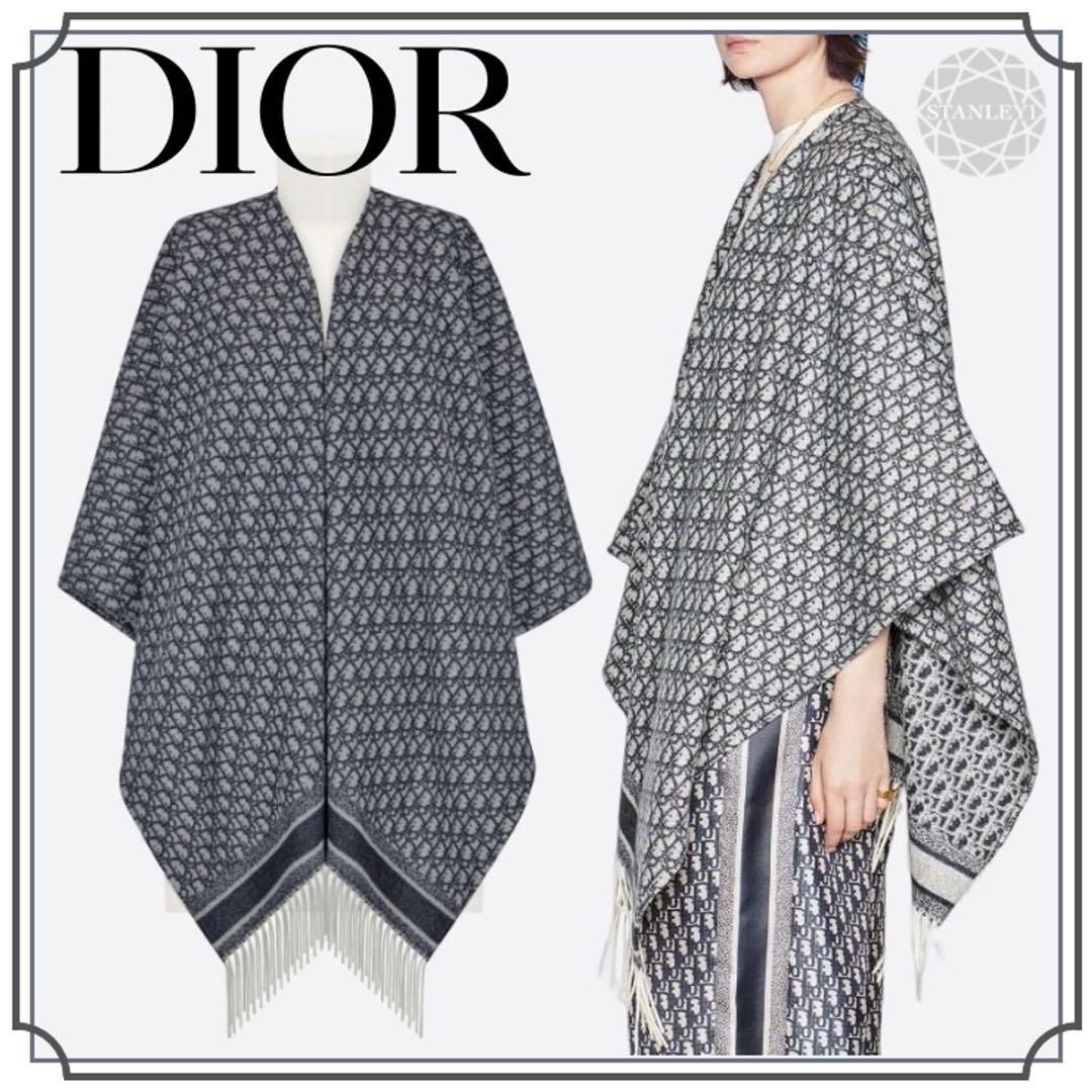 クリスチャン・ディオール ポンチョ オブリーク カシミヤ （DIOR