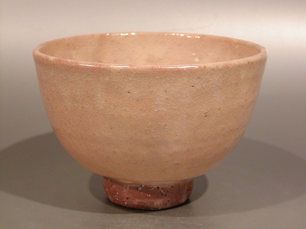 茶道具<br>抹茶茶碗 萩焼 （1b）<br>岡田 泰作 （茶道具 抹茶