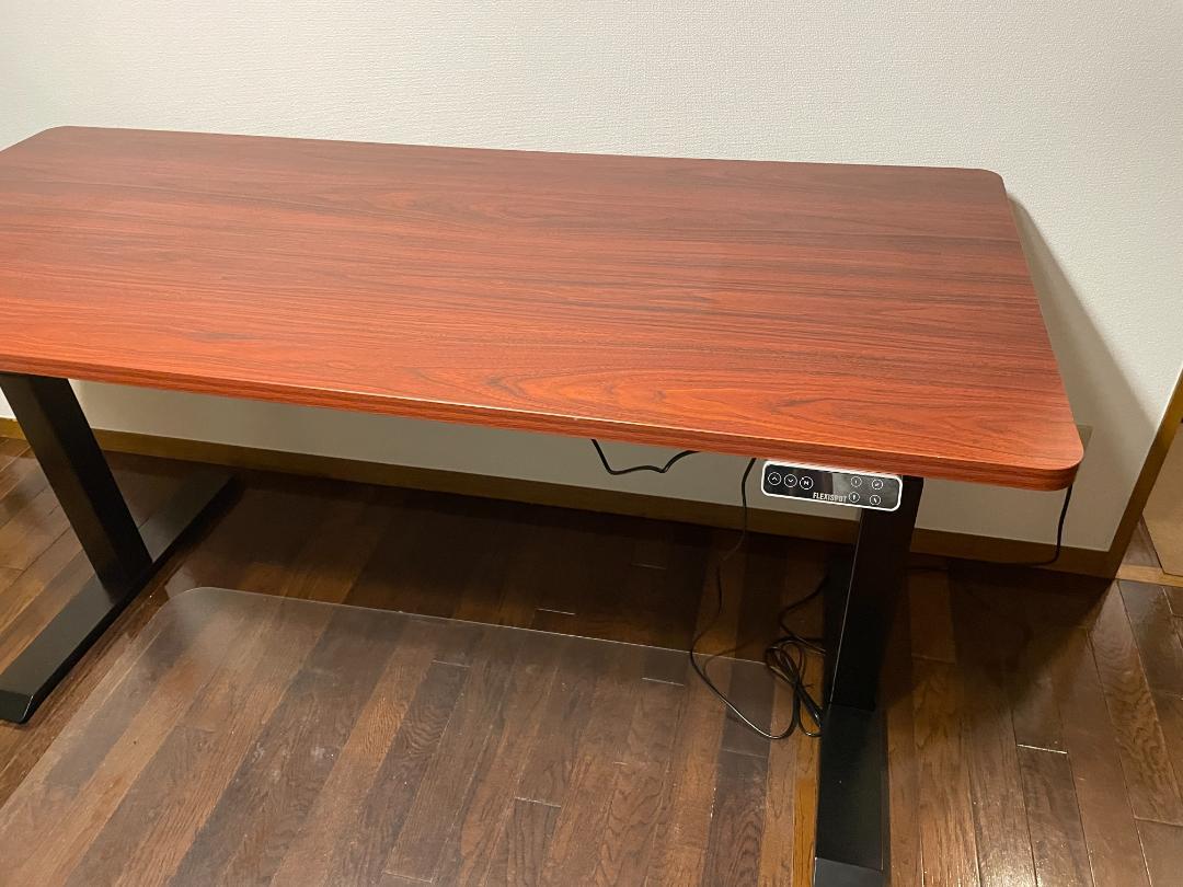 FLEXISPOT E7B スタンディングデスク マホガニー 160×70