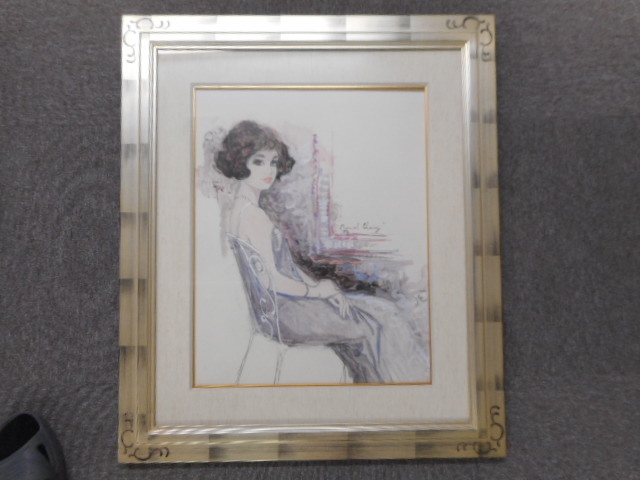 Bernard Charoy、Annabel、希少画集画、新品額装付 Bernard Charoy、Annabel、希少画集画、新品額装付
