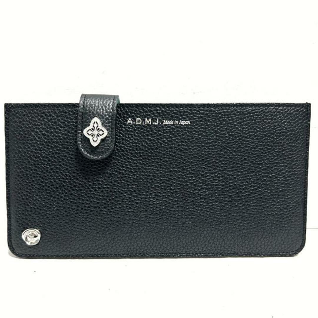 ADMJ★アクセソワ ドゥ マドモワゼル★三つ折り財布★ブラック★馬革★ハラコ AccessoiresDeMademoiselle(ADMJ)(アクセソワ・ドゥ
