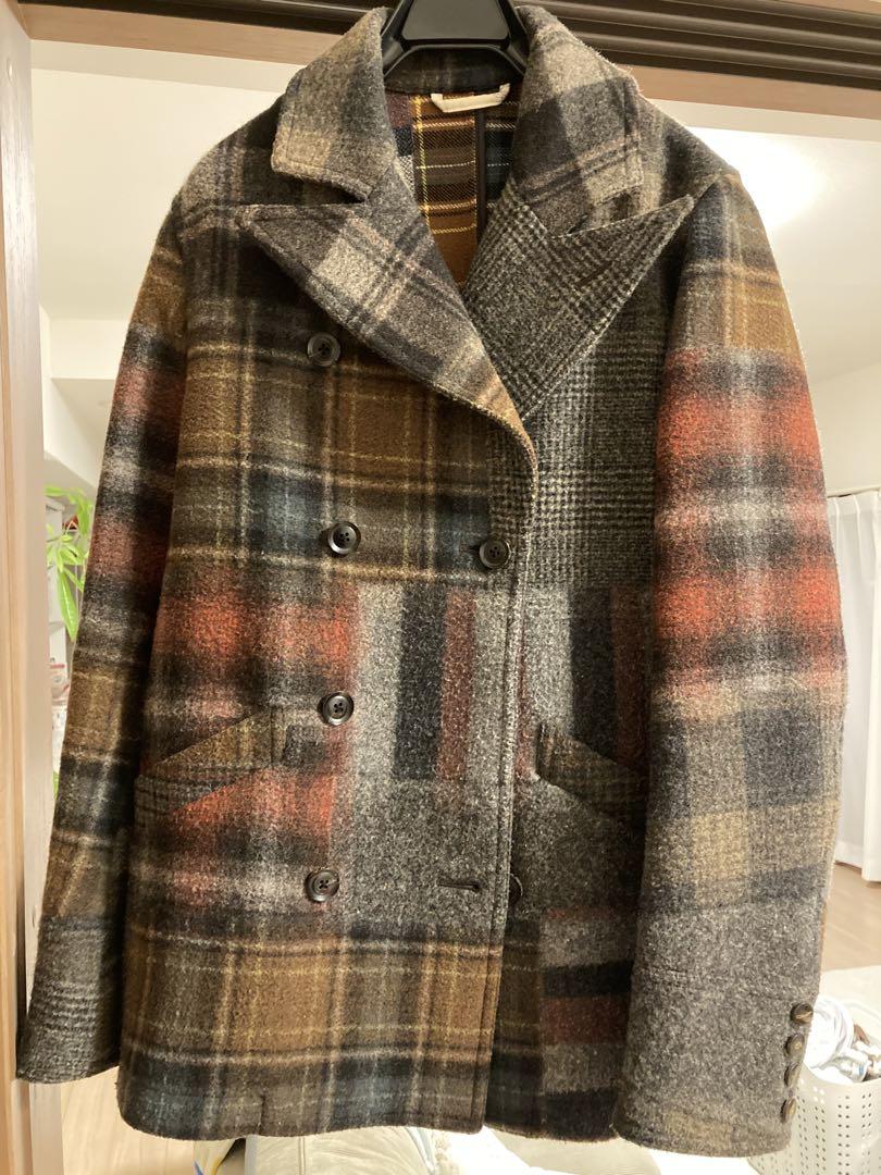 イロコイ ピーコート （iroquois 12aw パッチワークPコート