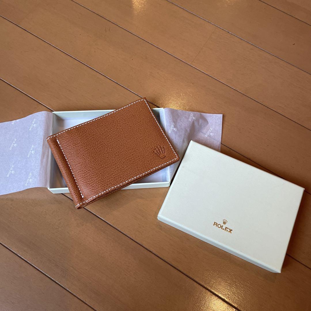 ロレックス　ノベルティ　非売品　マネークリップ付きカードケース ロレックス ノベルティ 非売品 マネークリップ付きカードケース