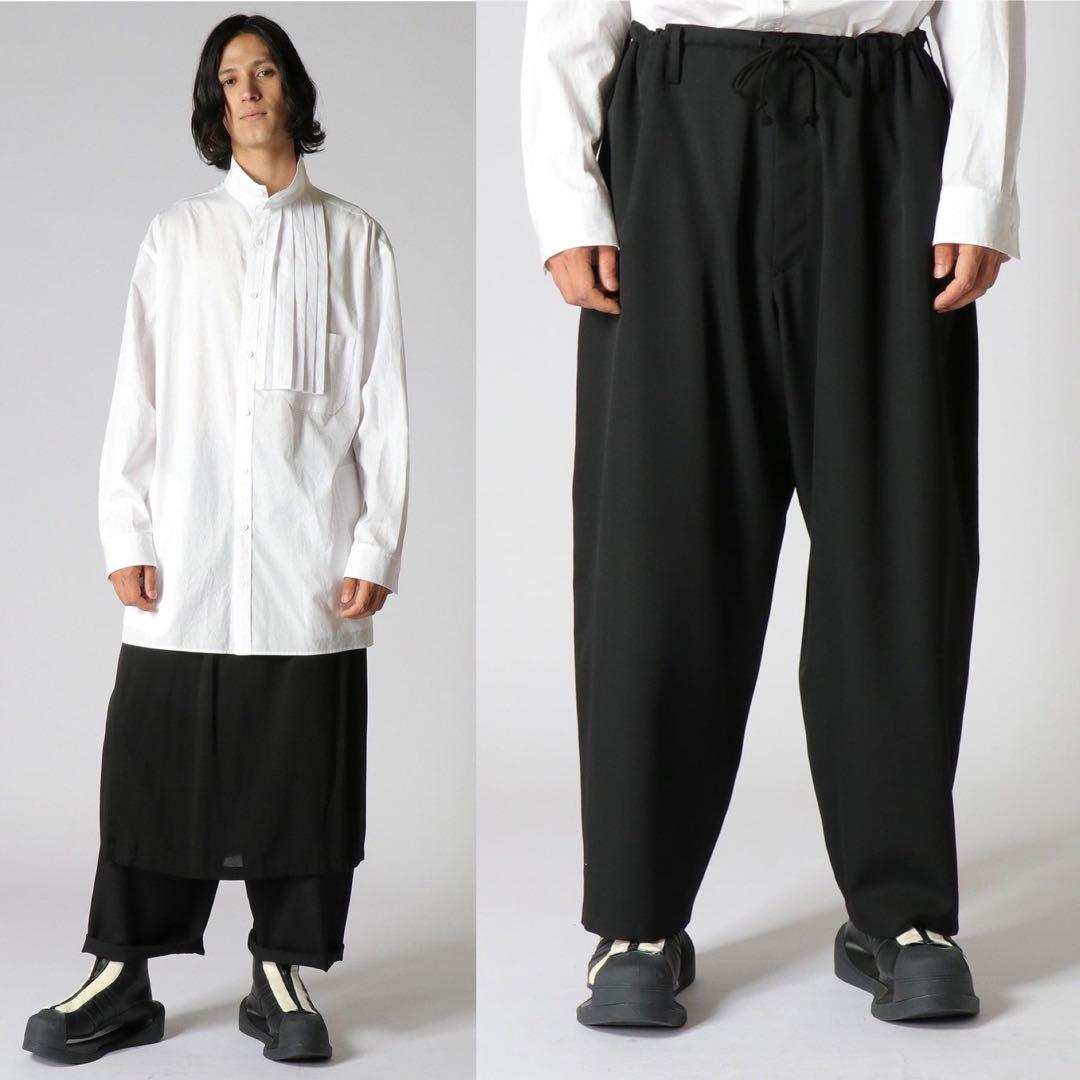 新品 ヨウジヤマモト プールオム 定番紐パンツ ウールギャバ