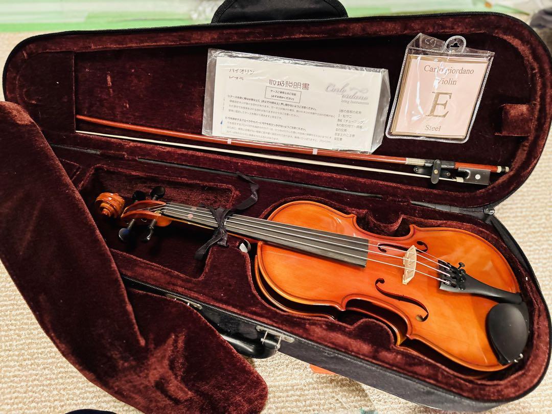 Kaichi！楽器のお稽古！美品、バイオリン1/2と弓、ケース付き Eastman SVL80セット 1/2 バイオリン初心者セット 子ども用 身長