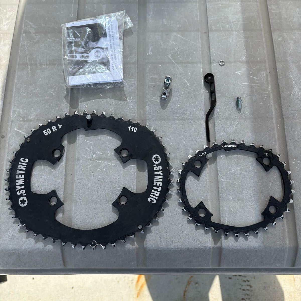 楕円ギヤ O-SYMETRIC FC-R9100対応50-36T 新品)O.SYMETRIC (オー シンメトリック) シマノ 4アーム 11S