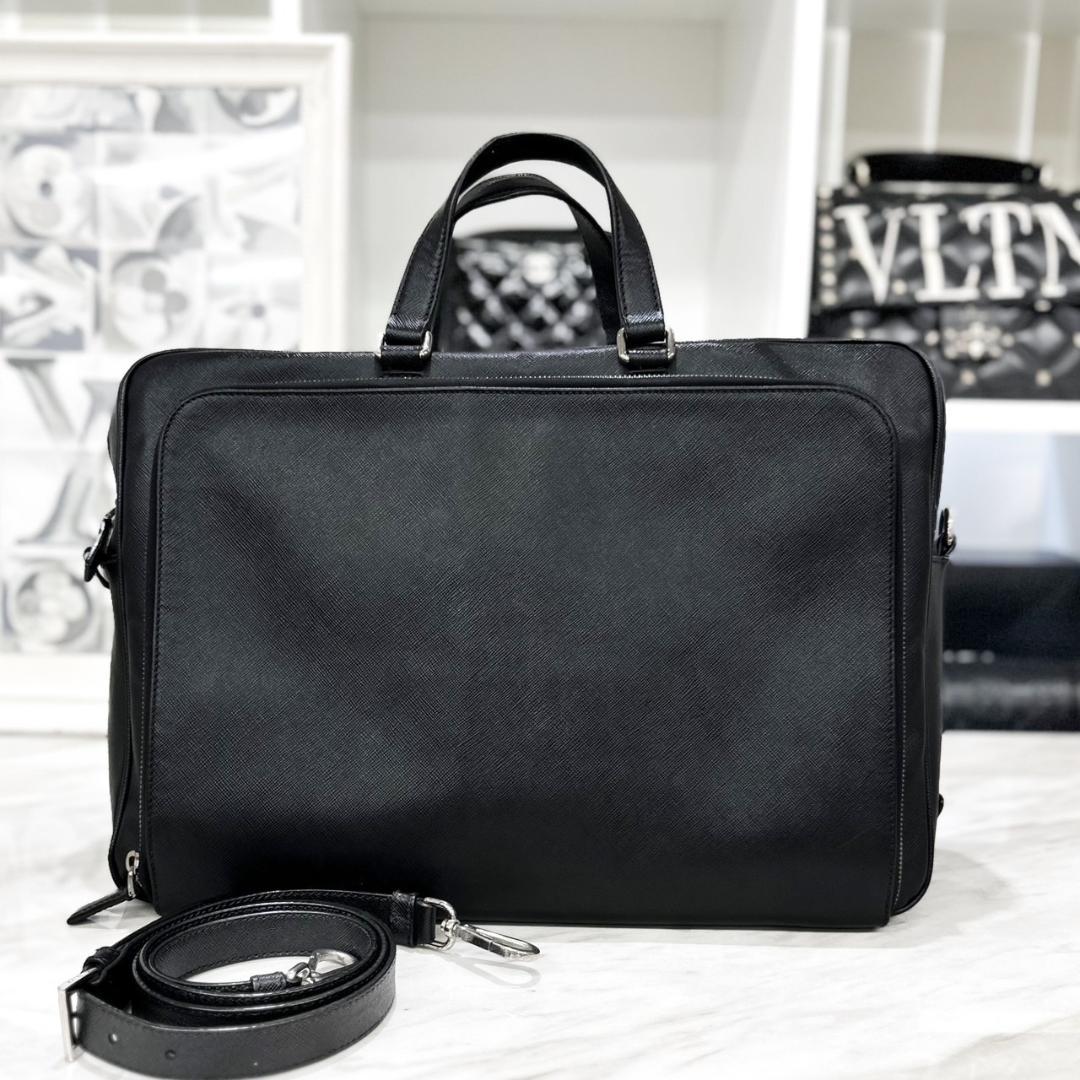 ■ PRADA サフィアーノ　ビジネスバッグ　2way ハンドバッグ 楽天市場】【バッグ】PRADA プラダ サフィアーノ ハンドバッグ