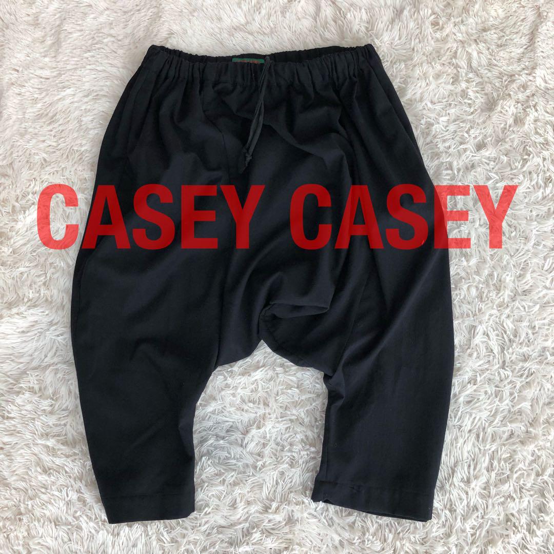 CASEY CASEYケイシーケイシーサルエルパンツ ウールブラック黒L