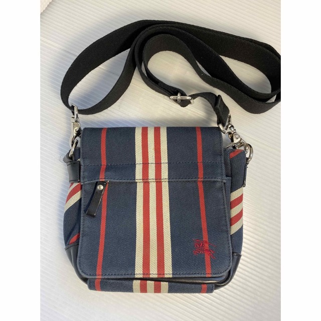 割引中！BURBERRY キャンバス レザー ストライプ柄ミニ