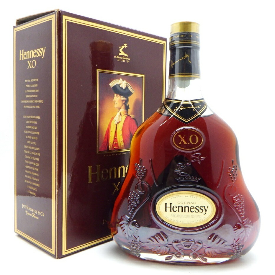 希少‼️【未開栓】COGNAC HENNESSY XO 箱付 ヘネシー XO コニャック 金キャップ グリーンボトル ブランデー