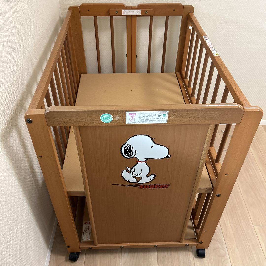 キンタロー ミニベビーベッド スヌーピー 嘯い