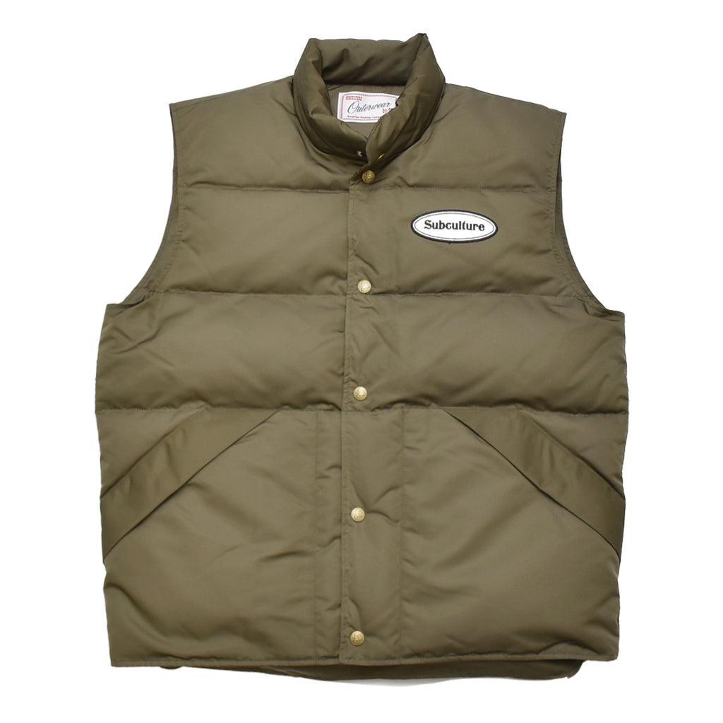 美品　Subculture サブカルチャーsc ダウンベスト　サイズ2 Down Vest/ BEIGE – SC WEB STORE