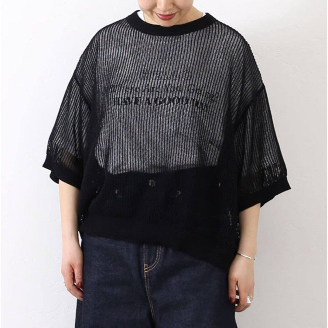 ジャーナルスタンダードラックス メッシュ クルーネックTシャツ