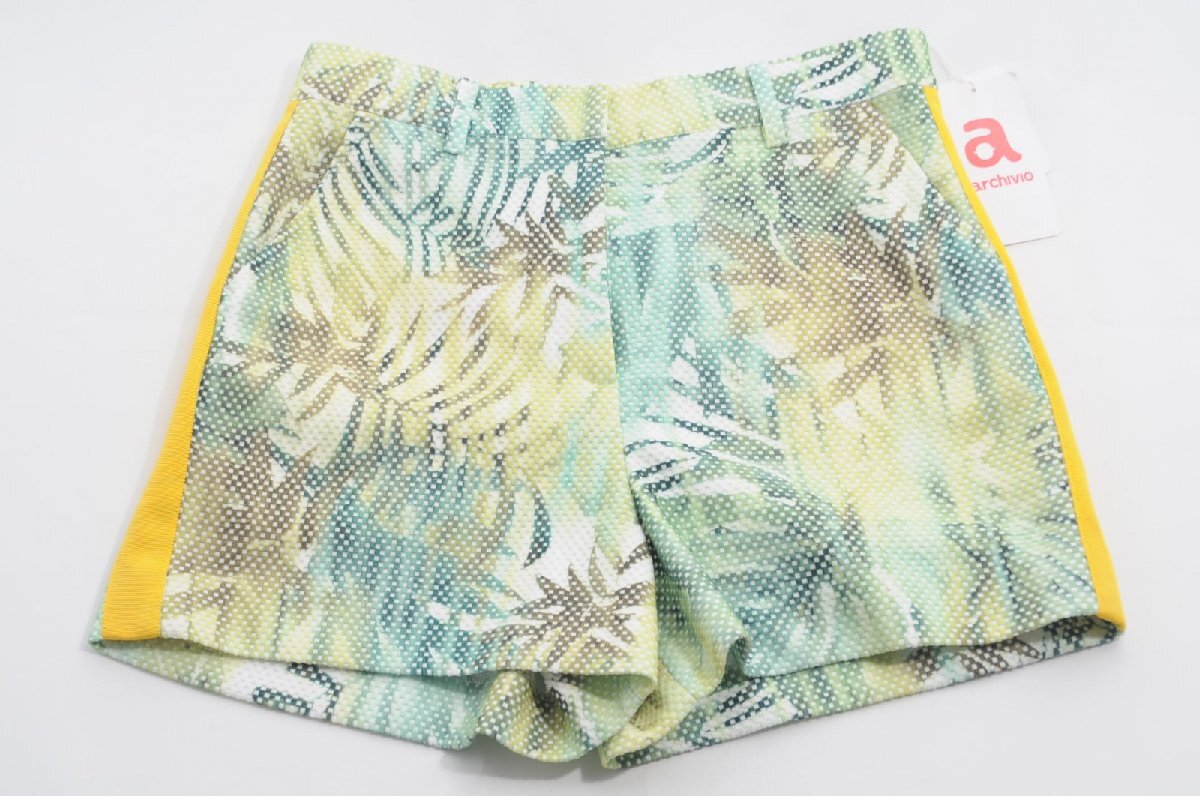 archivio - coco 未使用品 アルチビオ archivio レディース ショートパンツ 38(M) 緑 グリーン リゾート coco 未使用品 アルチビオ archivio レディース ショートパンツ