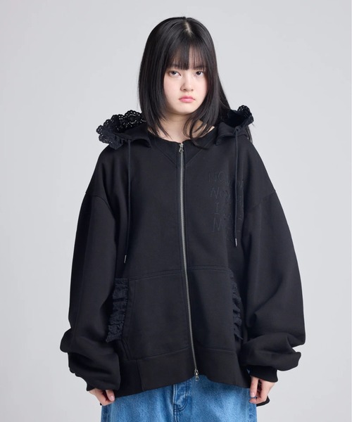 パーカー littlesunnybite/リトルサニーバイト/lacy-logo-hoodie