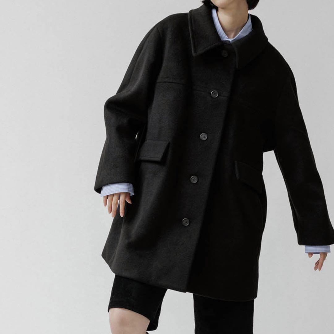 【M TO R】SOUTIEN COLLAR SINGLE COAT ブラック M TO R】SOUTIEN COLLAR SINGLE COAT 引き出せる チャコール