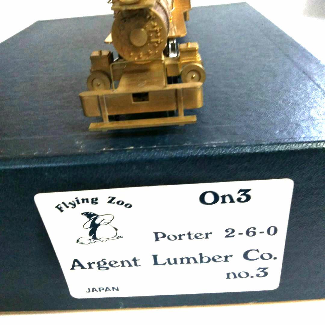 Flying Zoo　On3　Argent Lumber no.3　2-6-0 Flying Zoo On3 Argent Lumber no.3 2-6-0 （Who all here