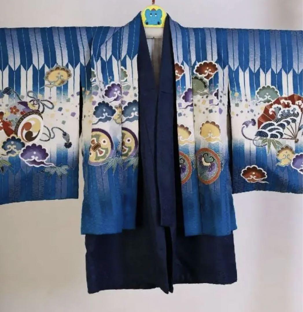 七五三 着物 男の子 鷹 七五三着物 羽織 陽気な天使 （七五三