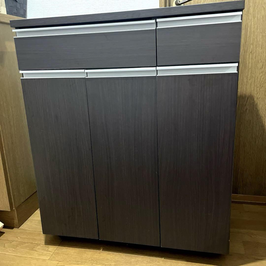 ニトリ ペールカウンター ダークブラウン ゴミ箱 キッチン