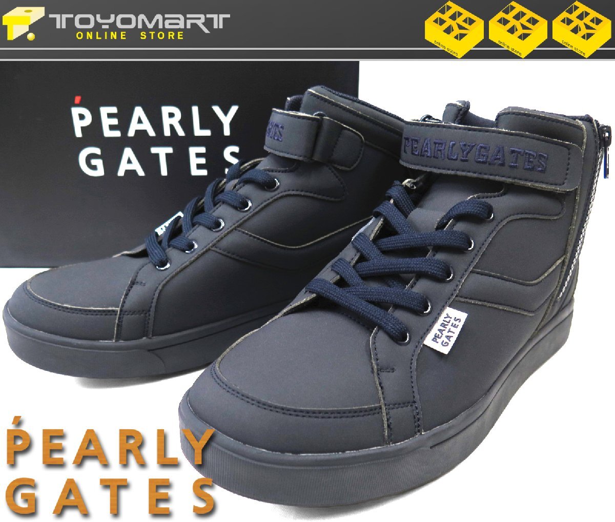 新品☆PEARLY GATES ゴルフシューズ 89 ネイビー PEARLY GATES パーリーゲイツ ゴルフシューズ ネイビー×レッド