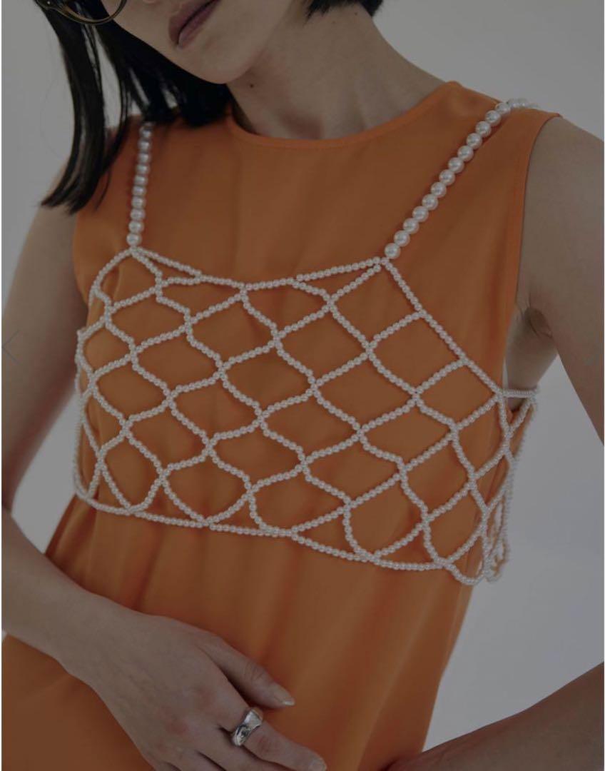 RHOMBUS PEARL BUSTIER（MAY STAFF LOOK | AMERI）