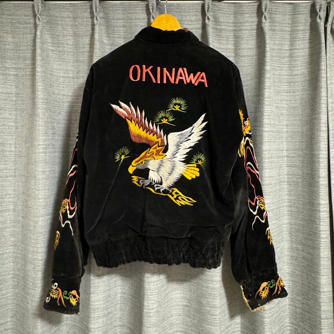 50s souvenir jacket 別珍　沖縄 超希少 襟付き 50s souvenir jacket 沖縄 別珍 スーベニア（50's