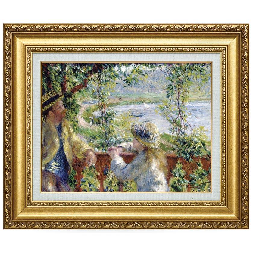 立体複製画　 ルノアール　『庭にて』　絵画　 額装 庭のニニ （ ニニ・ロペス ） 【10号】 ピエール＝オーギュスト