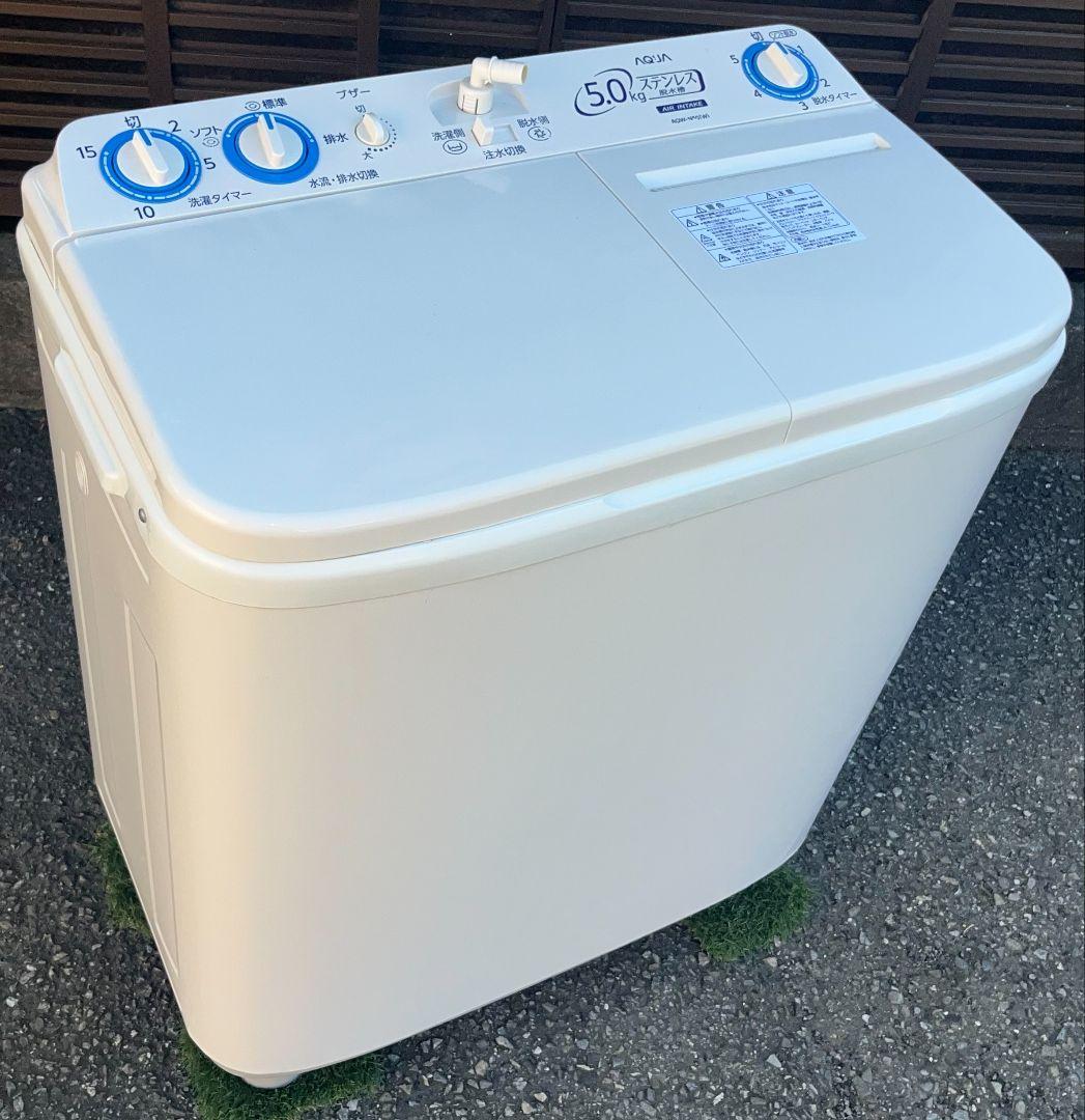 アクア二槽式洗濯機5kg　抗菌Bigパルセーター風脱水ウィンドウ機能付19年製 アクア二槽式洗濯機5kg 抗菌Bigパルセーター風脱水ウィンドウ