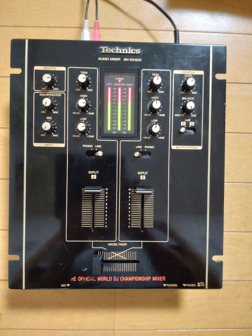 Technics SH-EX1200 動作品 交換クロスフェーダー付き Technics テクニクス DJミキサー SH-EX1200 交換用クロス