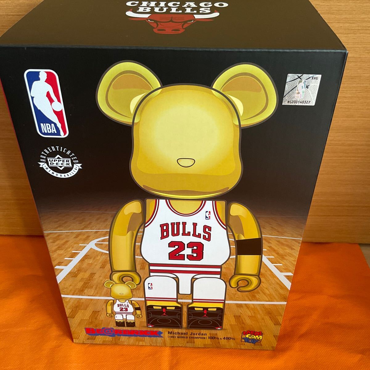 新品 未開封 BE@RBRICK Michael Jordan 1991 WORLD CHAMPION 100
