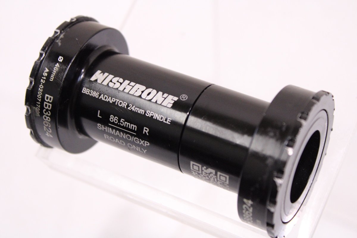 未使用　WISHBONE ウィッシュボーン BB38624 ボトムブラケット Wishboneウィッシュボーン Rord BB ”BB38624” BB386用 SHIMANO