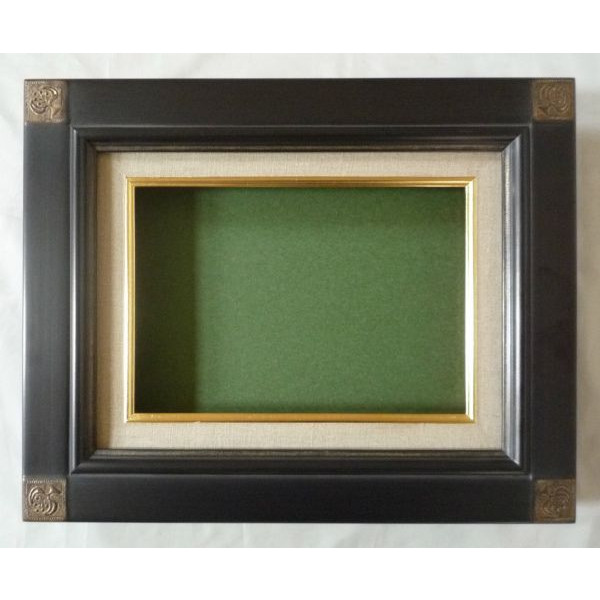 油彩額 油絵用額縁 奴型 F6 （P6,M6) 鉄黒 -新品（油彩額 油絵用