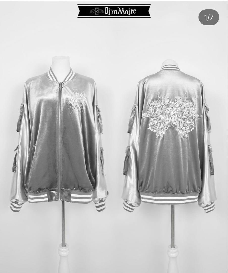 dimmoire ベロアスカジャン DimMoireディムモアール Messy BonesベロアスカジャンBlack