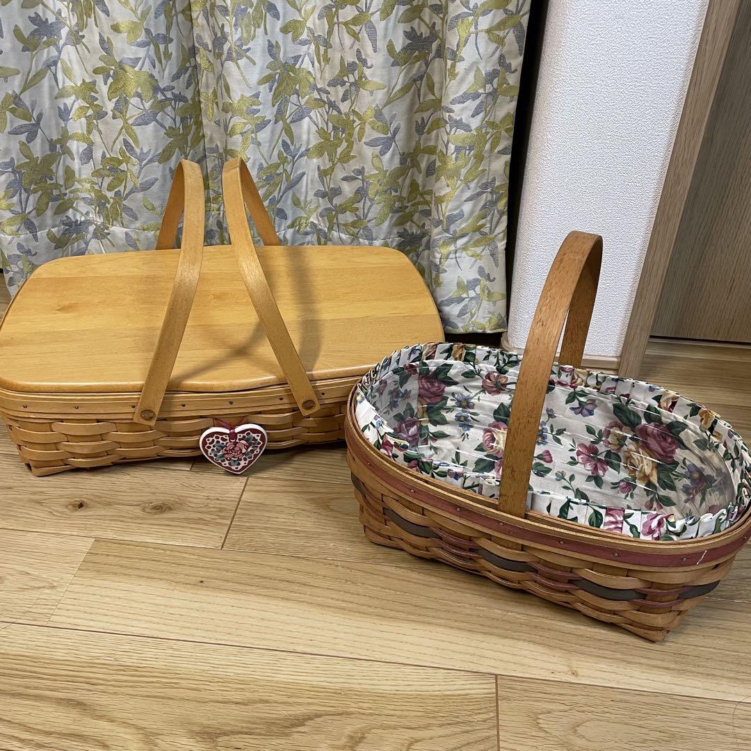 ロンガーバーガー バスケット 2個セット Longaberger