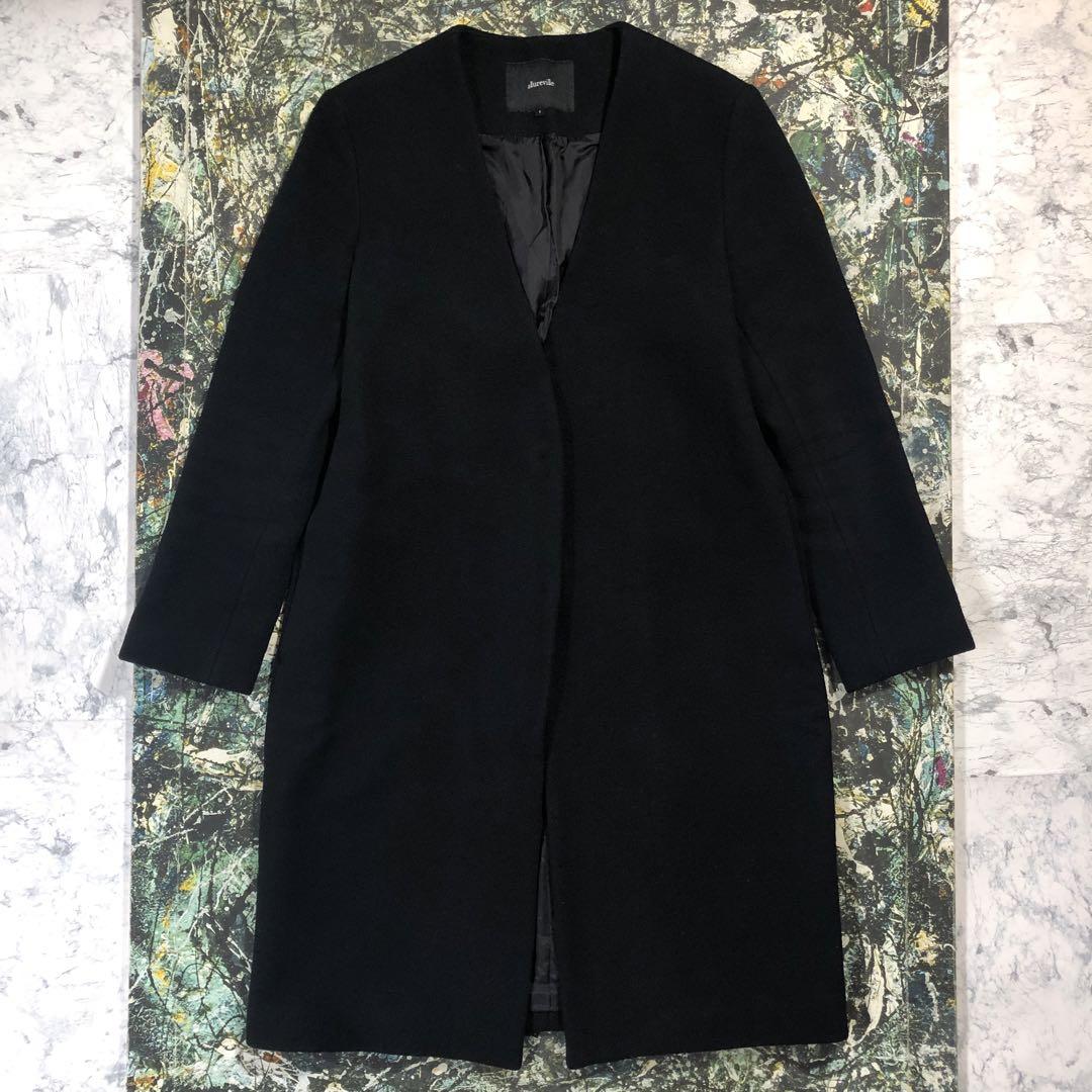 美品】アルアバイル-allureville-ノーカラーチェスターコート