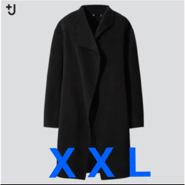 美品　ユニクロ＋J  ロングコート　黒 ユニクロ【＋J】きれいめに着られる「ウールコート」4選！ | VERY