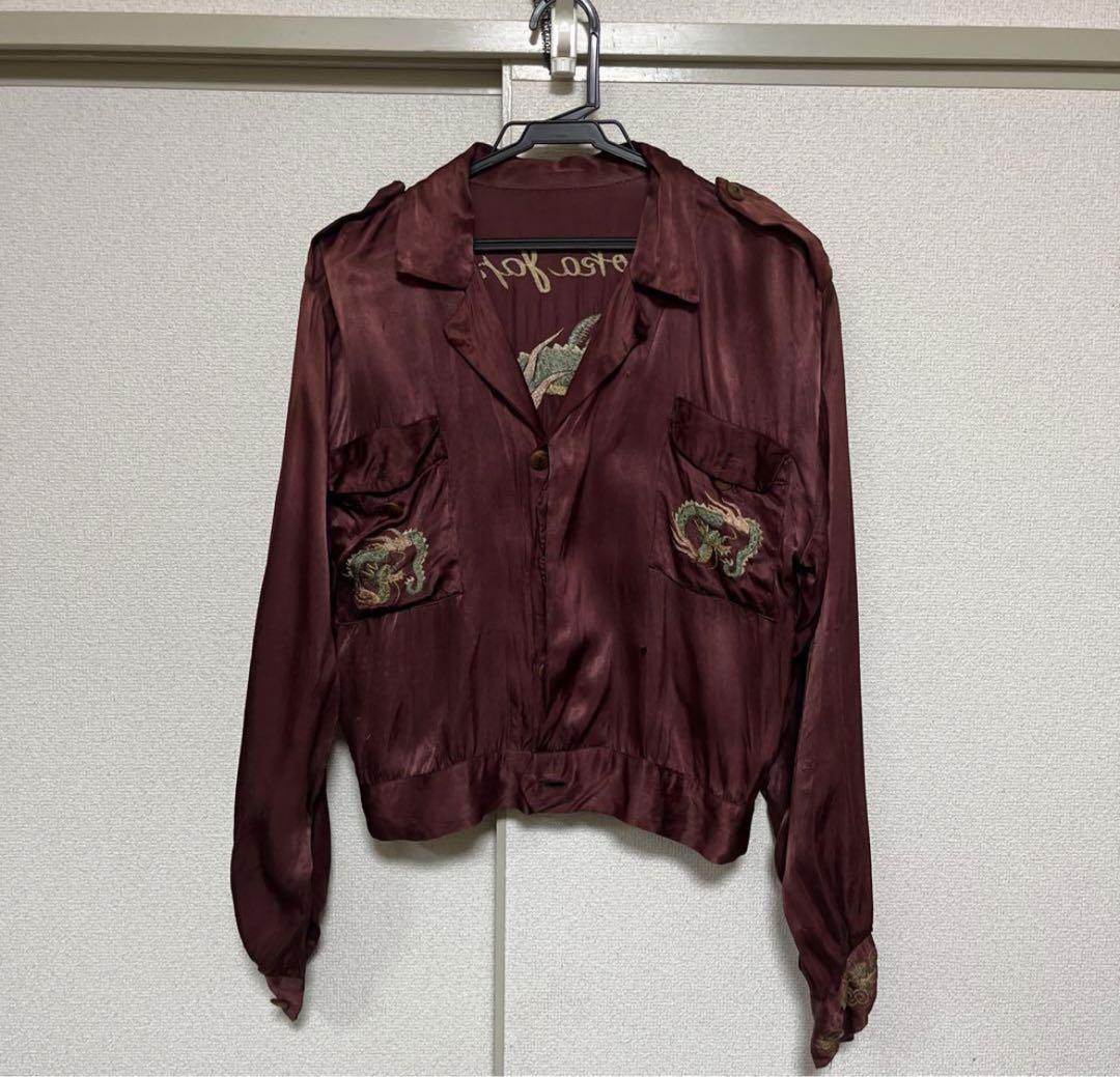 50s スカシャツ　ビンテージ　古着　40s 60s スカジャン　アメカジ 50s スカシャツ ビンテージ 古着 40s 60s スカジャン アメカジ