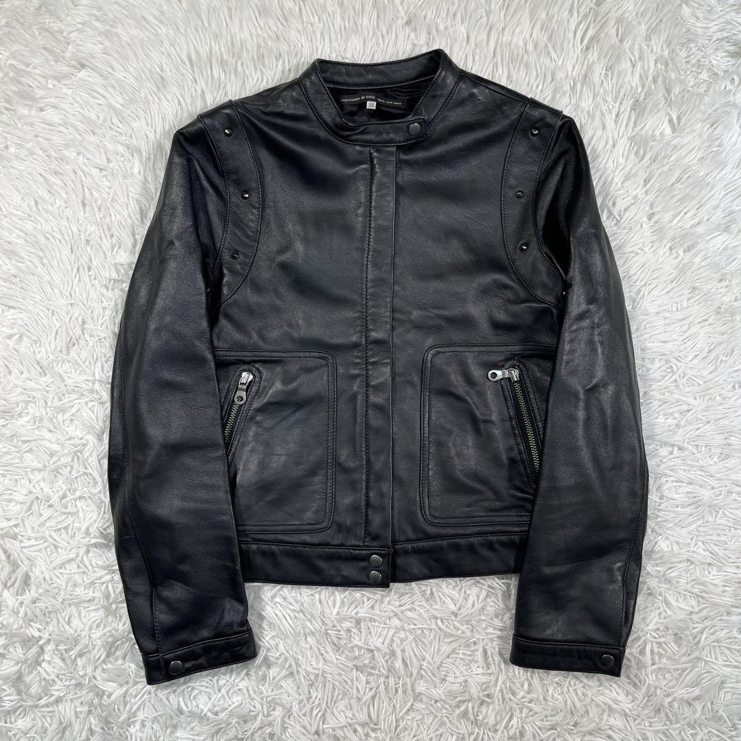 Spick＆Span ライダースジャケット 本革 黒 Spick & Span（スピックアンドスパン）の「レザーライダース