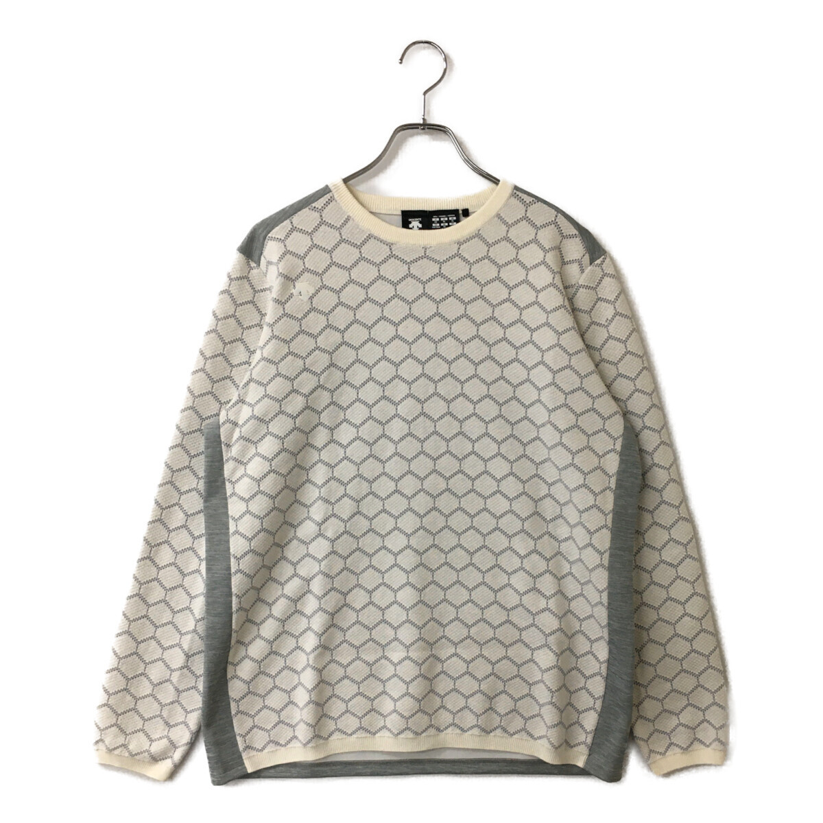 DESCENTE GOLF デサントゴルフ ウェア ニット 長袖 チェック柄 DESCENTE GOLF デサントゴルフ ウェア ニット 長袖 チェック柄