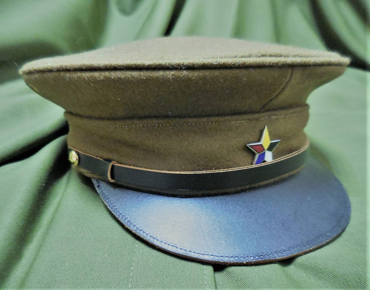 日本軍満州国軍☆第一種軍帽【兵用‐各寸あり】軍帽略帽戦闘帽鉄