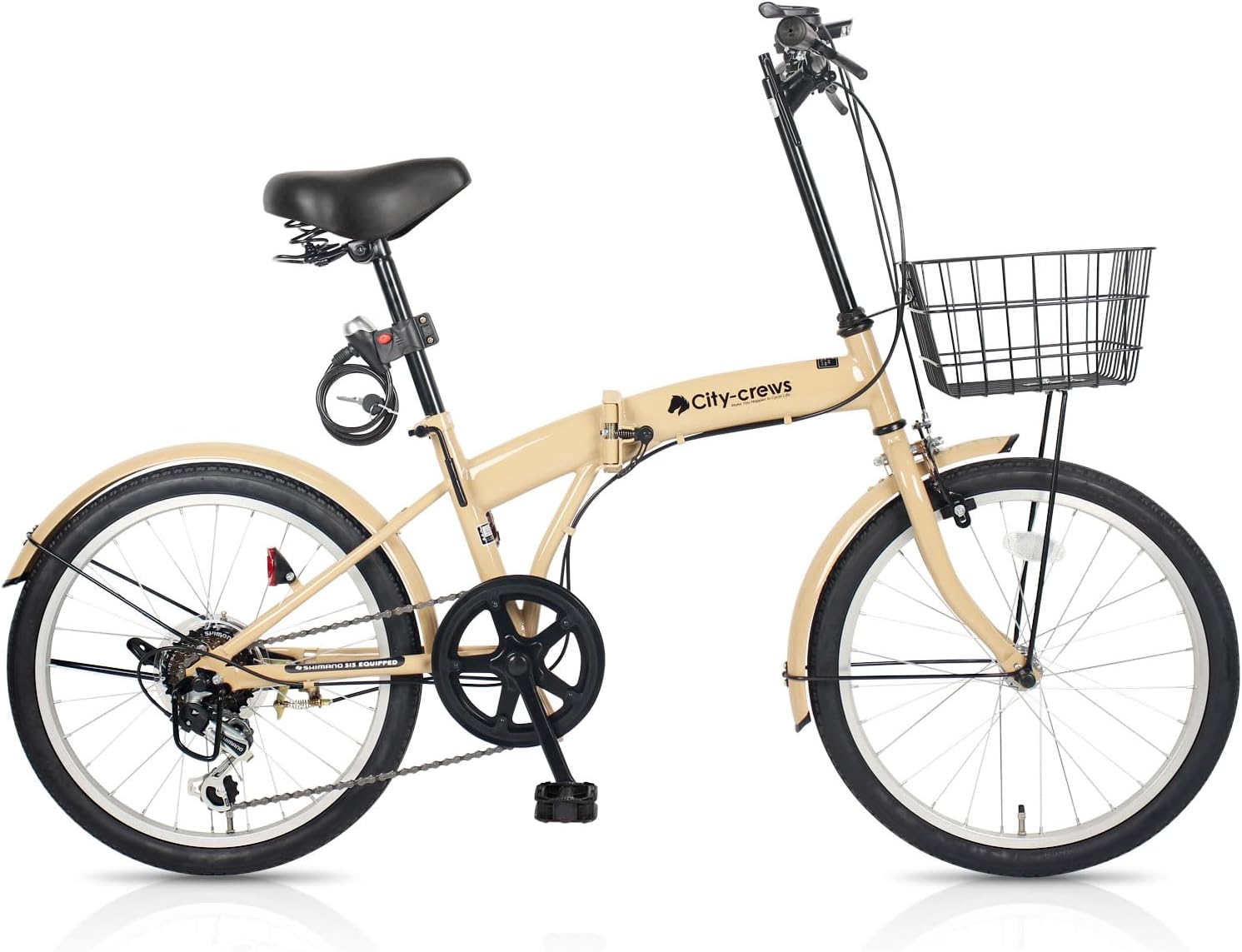 折りたたみ自転車 20インチ CC-10 外装6段変速ギア フロント
