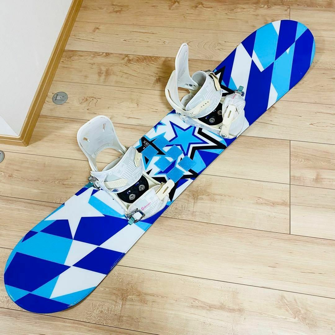 【匿名配送】XERES キッズ 128cm スノーボード×ビンディング 板 匿名配送】XERES キッズ 128cm スノーボード×ビンディング 板