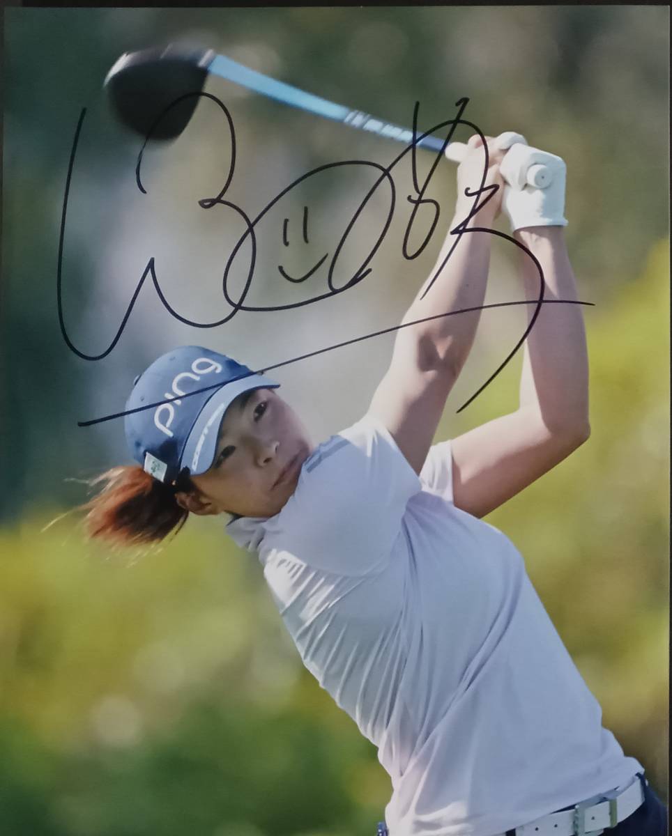 ☆渋野日向子 直筆サイン/写真 シブコ 2019AIG全英女子オープン