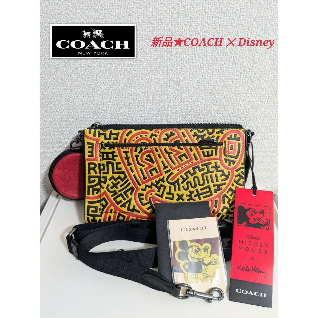 新品☆COACH Disney Keith Haring ショルダーバッグ（COACH