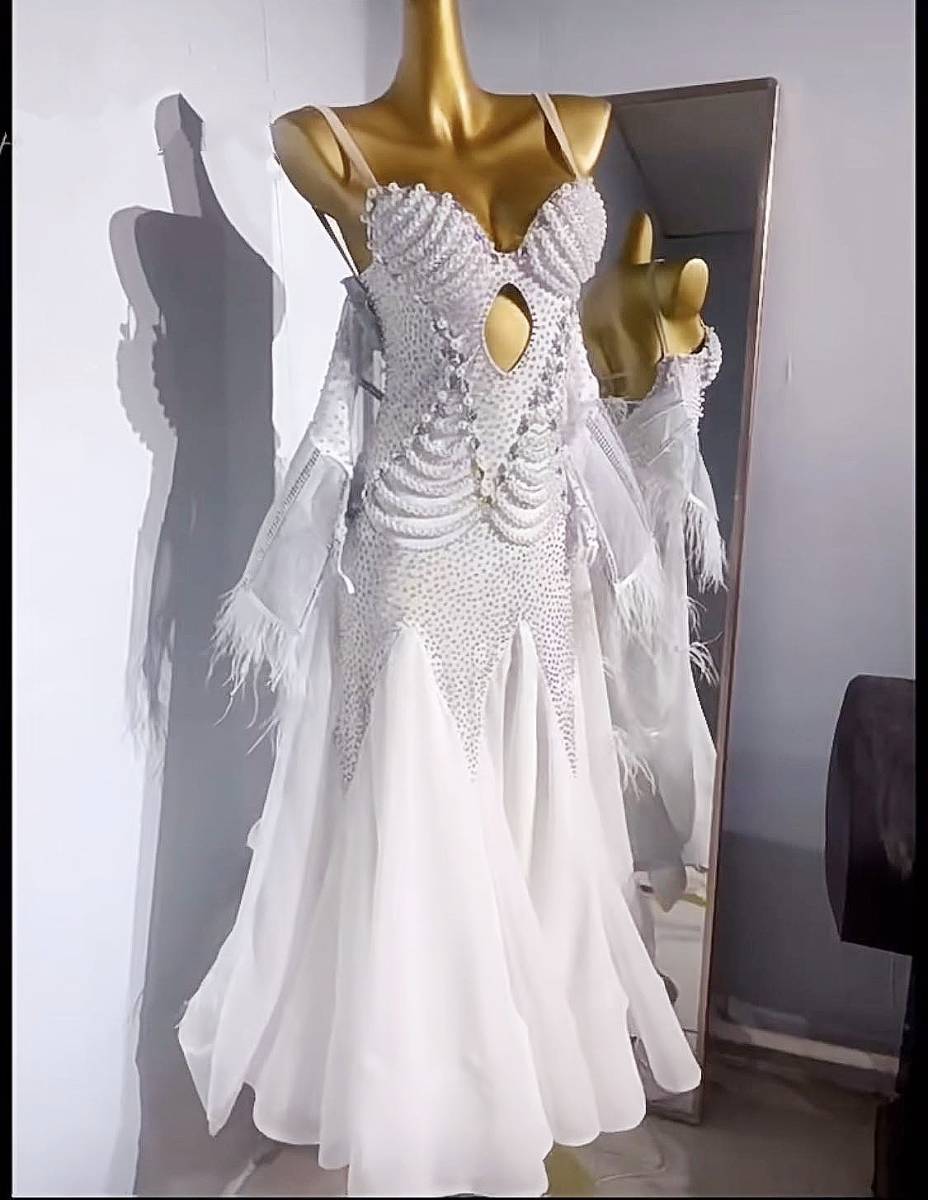 社交ダンスドレス ラテンドレス 競技 スタンダードドレス オーダーメイド Garuda SHOP 社交ダンス高級衣装 ダンスドレス セミオーダー