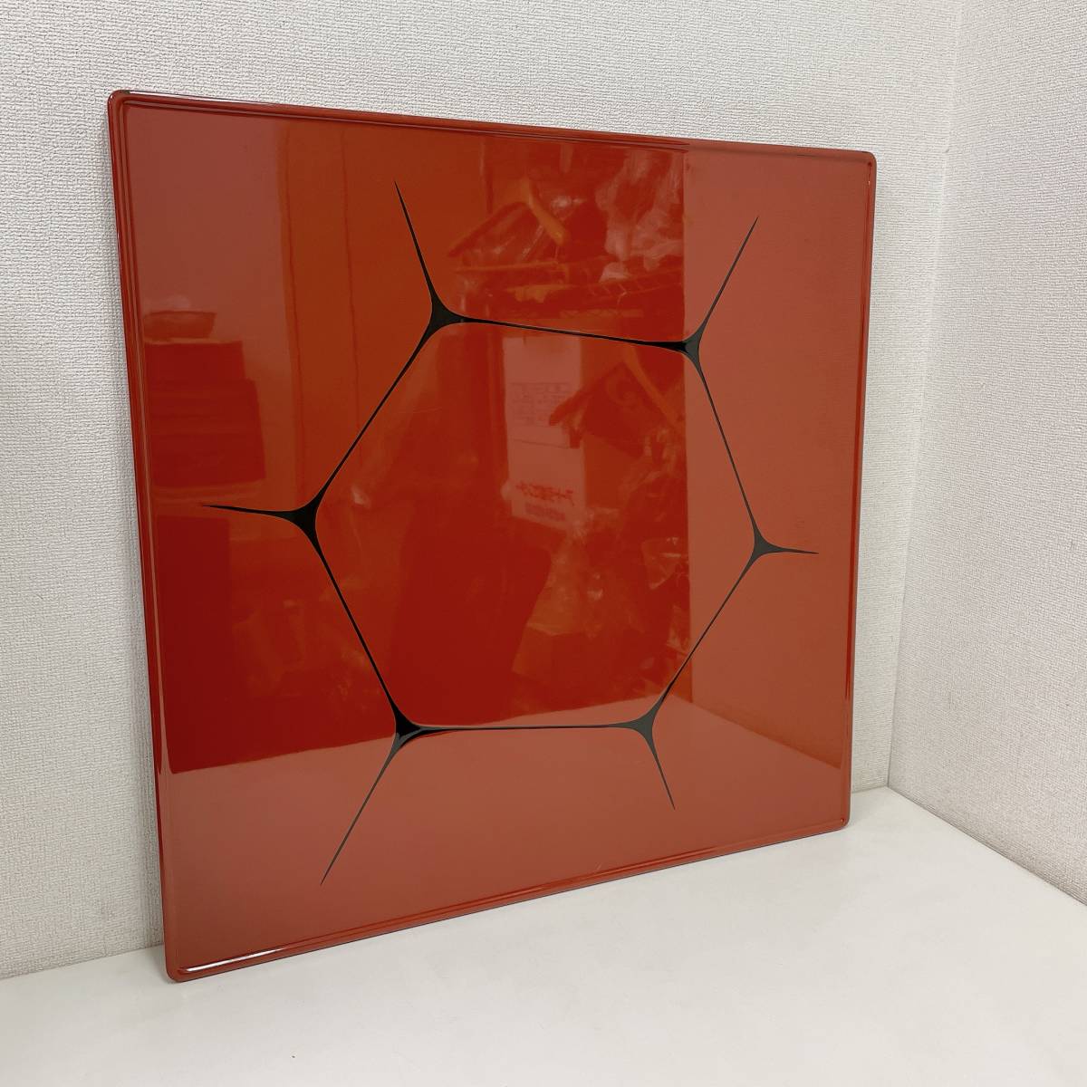 漆塗り コタツ 天板～】約76×76㎝/レトロ/漆器/工芸品